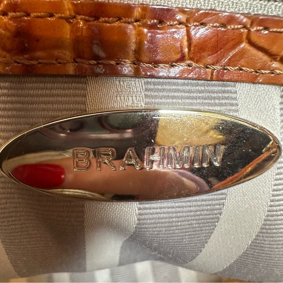 Brahmin EUC Medium Asher Multicolor Snake Print Tote - Picture 15 of 17